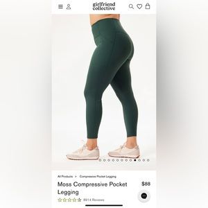 NWT girlfriend collective compression leggings
